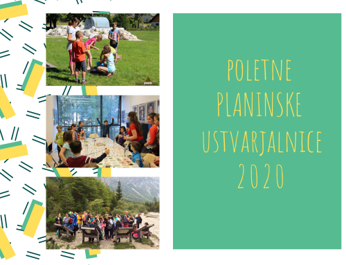 Poletne planinske ustvarjalnice 2020